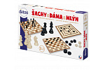 Detoa Spiele Detoa Schach und Dame aus Holz