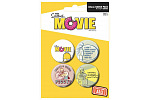 Plackenset - The Simpsons Movie - 4x38mm