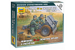 Zvezda Wargames (WWII) Figuren 6156 - Deutsches 75mm Infanteriegeschütz (1:72)