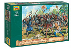Zvezda Wargames (AoB) Figuren 8059 Mittelalterliche Bauernarmee (1:72)