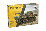 Italeri Modellbausatz Militär 0355 - 7,5 cm RSO mit PAK40 (1:35)