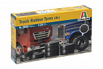 Italeri Modellbausatz Zubehör 3889 - LKW GUMMIREIFEN (8x) (1:24)