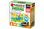 HEADU EN: Puzzle 8+1 Dinosaurier