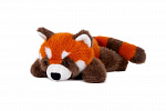 Teddies Panda červená ležící plyš 17x37cm 0m+