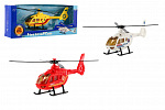 Teddies Hubschrauber/Helikopter Rettungsdienste Metall/Kunststoff 18cm 3 Arten in Schachtel 26x10x5cm