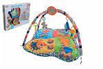 Teddies Spielbogen für Kinder mit Unterlage und Rasseln in der Box 62x46x8cm 0m+