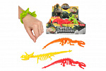 Teddies Armband Dinosaurier dehnbar drückbarer Silikon 22cm 4 Farben