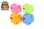 Teddies Entchen Pixel für die Badewanne Gummi 5x7cm 4 Farben