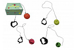 Teddies Rückkehrender Gummiball 6cm 4 Farben