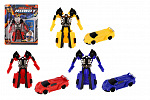 Teddies Transformer Roboter/Auto Kunststoff 14cm 3 Farben