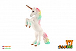 ZOOted Weißes Einhorn mit Regenbogenmähne zooted Kunststoff 18cm