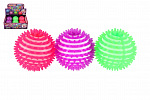 Teddies Massageball Antistress Gummi 8cm mit Licht und Batterien