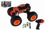 Teddies Auto RC Off-Road Geländewagen 2,4GHz Kunststoff 32cm wiederaufladbares Pack+Akku orange in Schachtel 38x23x26cm