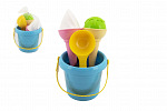 Teddies Sandset aus Kunststoff Eimer + Eisförmchen im Netz 12x17x12cm 12m+