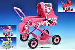 Teddies Puppenwagen Ewa tief 35x54x53cm für Puppen, sortiert in 4 Farben