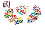 Detoa Domino Match Gesellschaftsspiel Holz in Schachtel 15x15x3,5cm