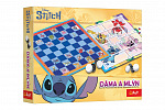Trefl Dame und Mühle Lilo & Stitch Gesellschaftsspiel in Schachtel 29x19x4 cm