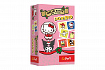 Trefl Domino papírové Hello Kitty 28 kartiček společenská hra v krabici 10x15x4cm