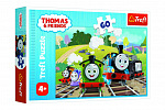Trefl Puzzle Lokomotive Thomas/Thomas auf Reisen 27x20cm 60 Teile in Schachtel 21x14x4cm