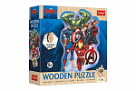 Trefl Puzzle dřevěné nepravidelné tvary Avengers 50 dílků 19,7x26,6cm v krabici 20x20x6cm