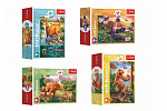 Trefl Minipuzzle 54 Teile Dinosaurier 4 Arten in der Schachtel 9x6,5x4cm
