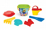 WADER Sandset 7-tlg. aus Kunststoff SpongeBob 3 Farben im Netz 19x27x19cm 12m+ Wader