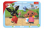 Trefl Puzzle 2-in-1 Brettspiel Häschen Bing 10 Teile 33x23cm in Folie 24m+