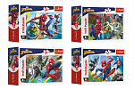 Trefl Minipuzzle 54 Teile Spidermans Zeit 4 Arten in der Schachtel 9x6,5x4cm