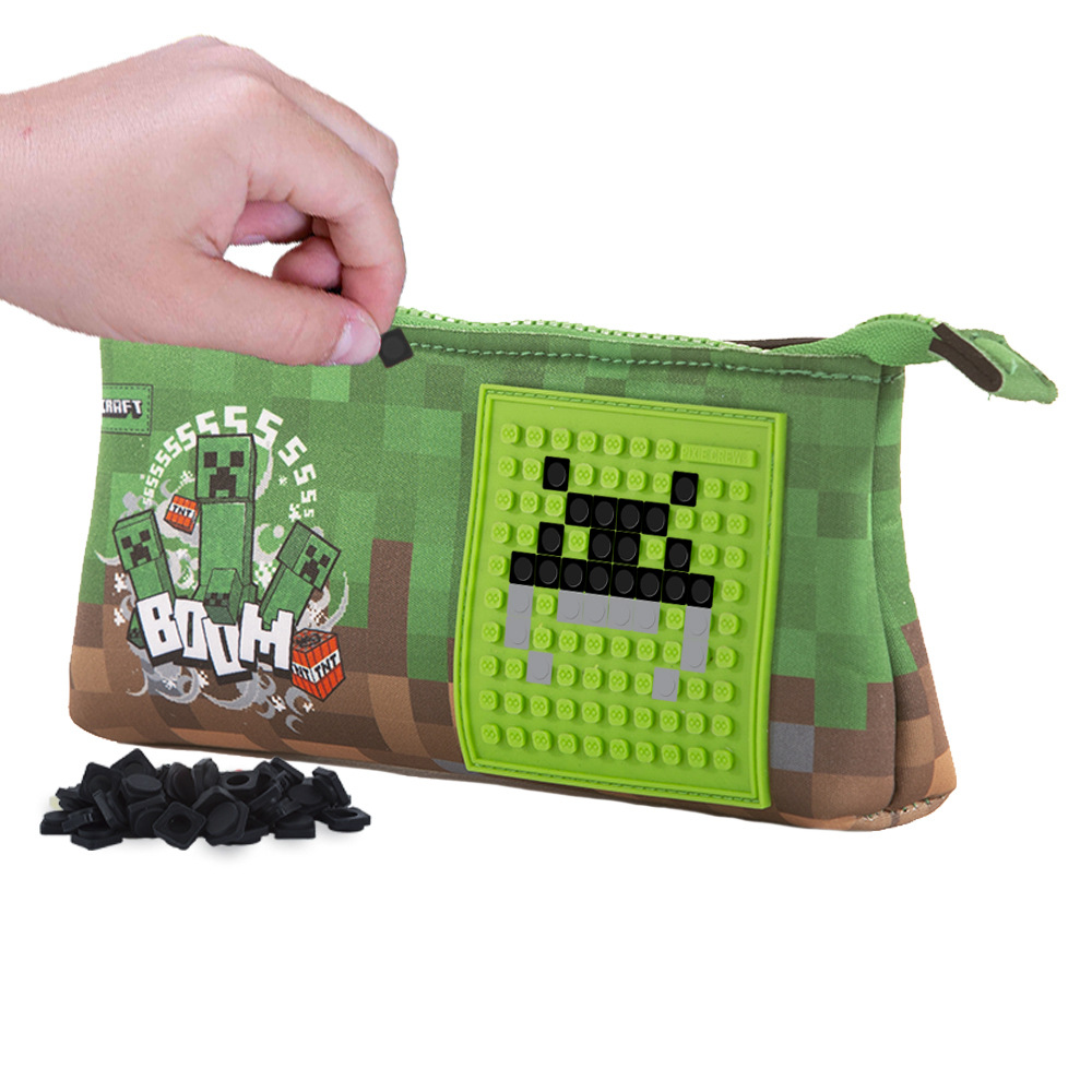 Minecraft Schulmäppchen Federmappe Etui – Schwar Produktbild-Vorschau 5