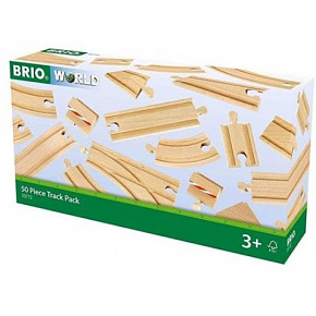 Brio Schienen-Mix, 50 Stück in der Box Brio Schienen-Mix, 50 Stück in der Box