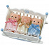 Sylvanian Families Sušienkoví medvedíci trojčatá v kolíske
