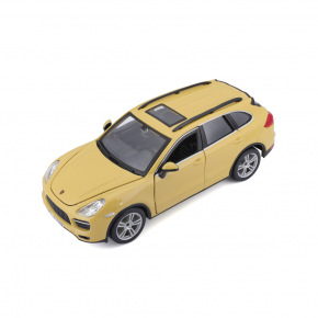 Bburago - Auta HOBBY, Porsche Cayenne Turbo, žlutá, 1:24