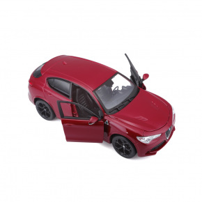 Bburago - Auta HOBBY, Alfa Romeo Stelvio, červená metalíza, 1:24