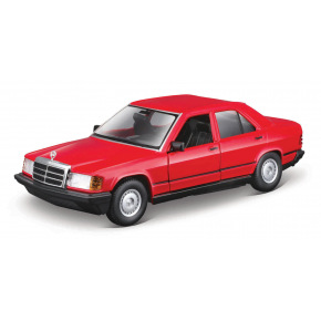 Bburago - Auta HOBBY, Mercedes-Benz 190 E 2.6, červená, 1:24