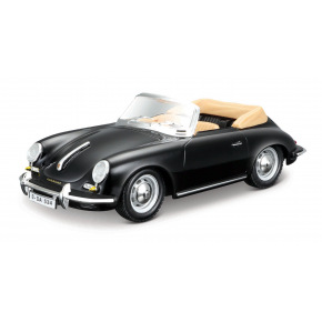 Bburago - Auta HOBBY, Porsche 356B Cabriolet (1961), černá, 1:24