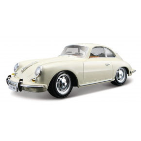 Bburago - Auta HOBBY, Porsche 356B Coupe (1961), Ivory krémová, 1:24
