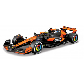 Bburago - RACE Formule F1 v dekorativním boxu, McLaren Team MCL38 (2024), 4# Lando Norris, 1:24