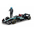 Bburago - RACE F1 s figurkou jezdce, Mercedes-AMG Petronas W15 (2024), #63 George Russell, 1:24
