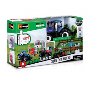 Bburago - FARMLAND, Set Farma s traktorem, assort