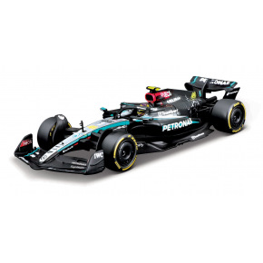 Bburago - RACE Formule F1 v dekorativním boxu, Mercedes-AMG Petronas W15 (2024), #44 Hamilton, 1:43