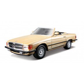 Bburago - Auta HOBBY, Mercedes - Benz 450 SL (1977), zlatá metalíza, 1:32