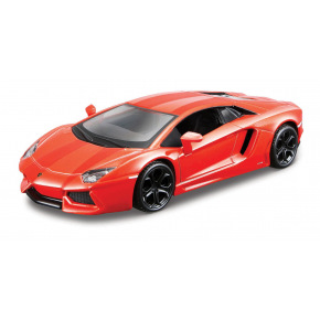 Bburago - Auta HOBBY, Lamborghini Aventador Coupé, oranžová metalíza, 1:32
