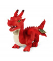 Rappa Plyšový drak 40 cm červený ECO-FRIENDLY