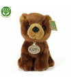 Rappa Plyšový medvěd hnědý 18 cm ECO-FRIENDLY