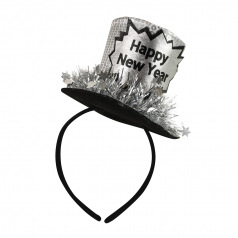 Rappa Čelenka s mini kloboukem Happy New Year