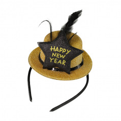 Rappa Čelenka s mini kloboučkem Happy New Year