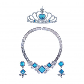 Sada princezna s náhrdelníkem modrá