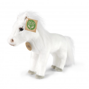 Rappa Plyšový kůň bílý 24 cm ECO-FRIENDLY