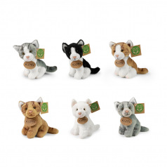 Rappa Plyšová kočka 11 cm sedící 6 druhů ECO-FRIENDLY