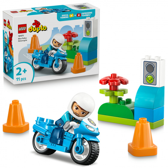 LEGO® DUPLO® Town 10471 Modrá policejní motorka